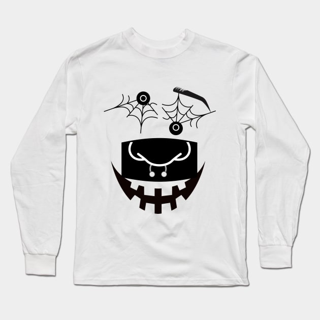 HALLOWEEN - Spider - FACE Long Sleeve T-Shirt by O.M design